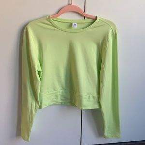 Long sleeve top. Lime green
